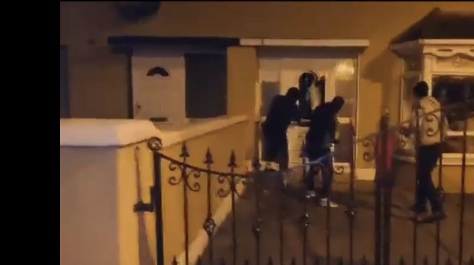 A GANG of thugs set fire to a family home this week amid fears of escalating violence in Ennis, Co Clare.