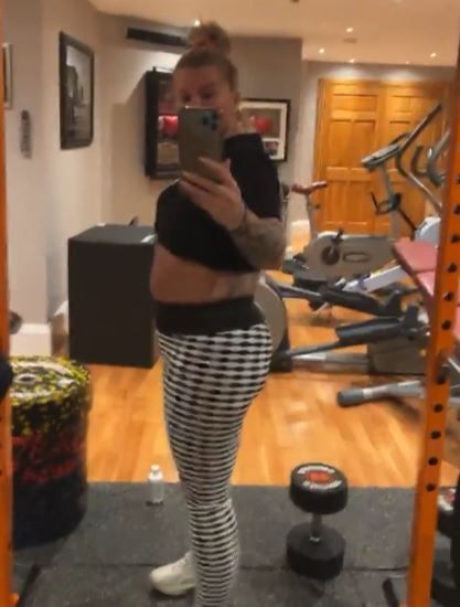 Kerry showed followers her figure in a candid chat on Instagram last month.