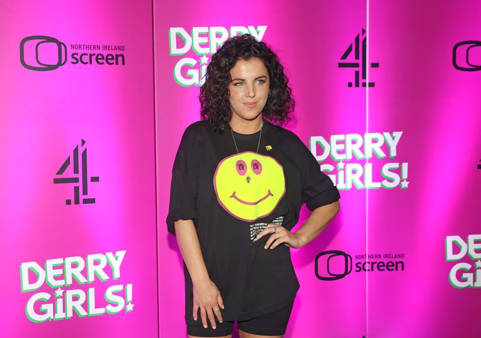 Jamie-Lee O’Donnell arriving at the premiere for the third series of Channel 4’s Derry Girls at the Omniplex Cinema in Londonderry (Liam McBurney/PA)