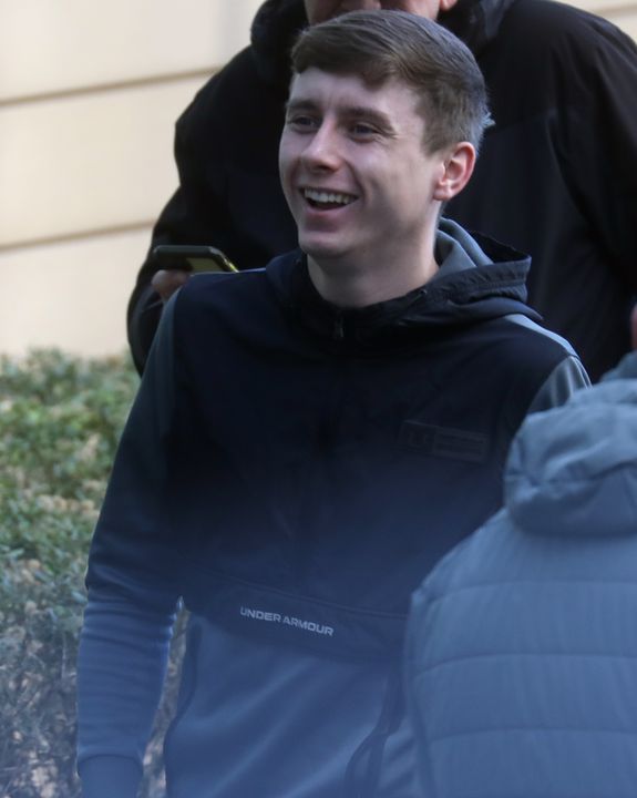 Eric O'Driscoll, 20, of Deanstown Green, Finglas, Dublin pictured at Blanchardstown District Court for a court appearance. Pic: Paddy Cummins/IrishPhotoDesk.ie