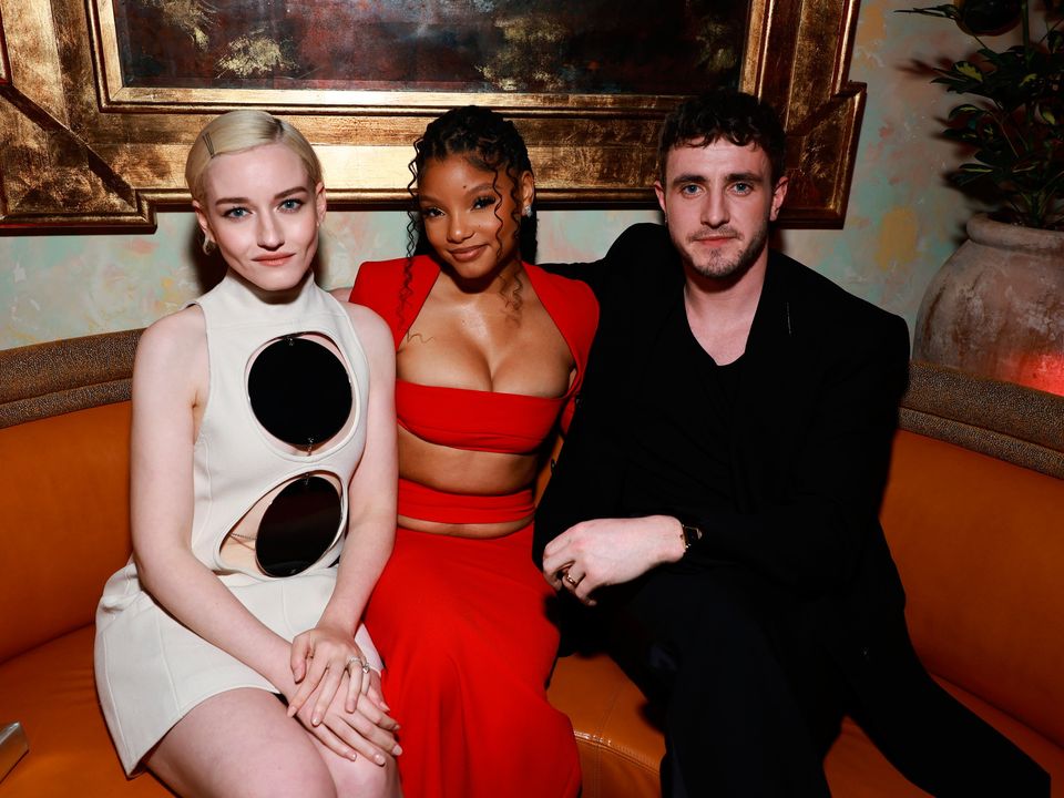 Julia Garner, Halle Bailey and Paul Mescal attend Vanity Fair And TikTok Celebrate Vanities: A Night For Young Hollywood In Los Angeles on March 08, 2023 in Los Angeles, California. (Photo by Matt Winkelmeyer/Getty Images for Vanity Fair)