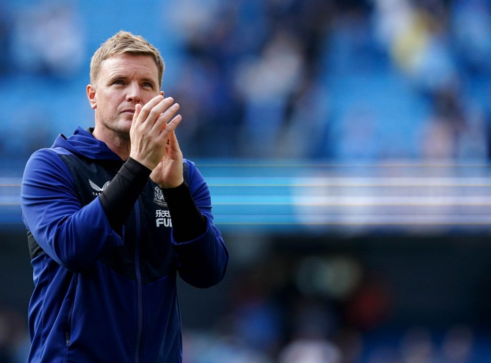 Newcastle boss Eddie Howe admitted his side were second best against Manchester City (Martin Rickett/PA)
