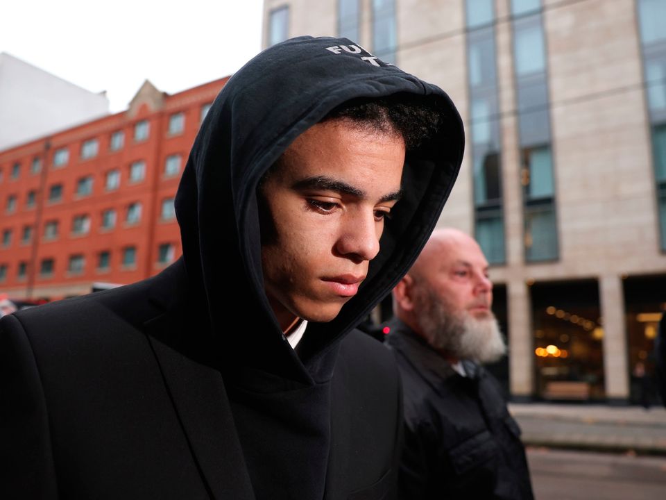 Charges against Mason Greenwood, including attempted rape and assault, have been discontinued. Photo: Paul Currie/PA Wire.