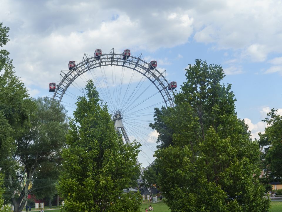The city’s famous ferris wheel