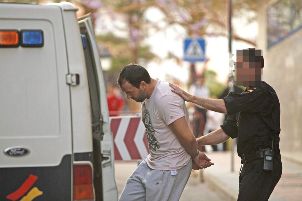 Daniel Kinahan leaves court in Estepona, Spain. Pic: Solarpix