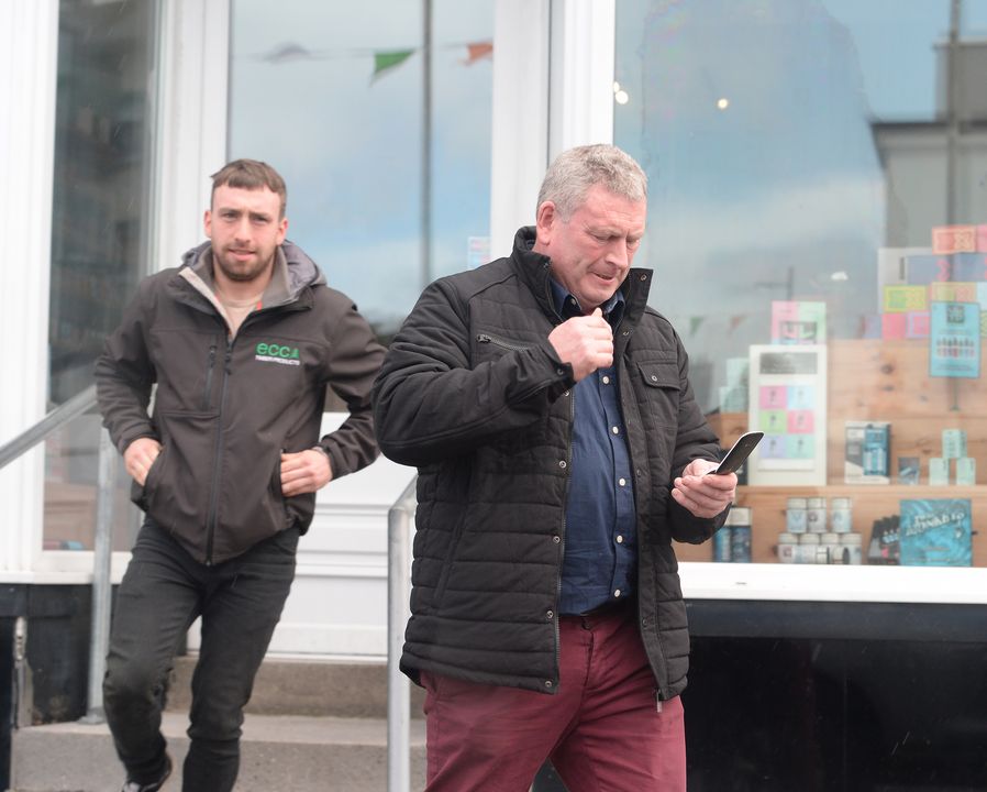 Patrick Connors (right) and his son Cathal at Gort District Court.