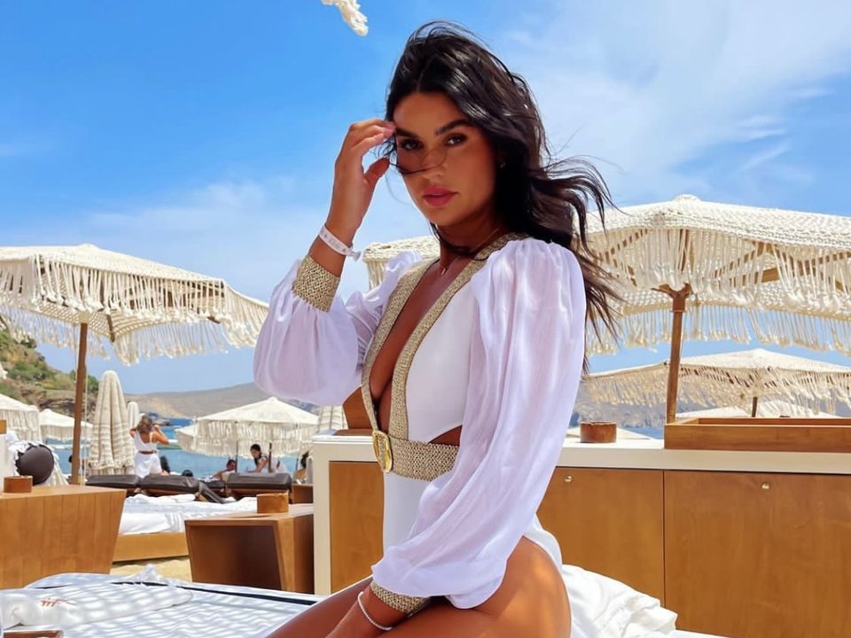 The Dublin model shared pictures from her hen party in Greece