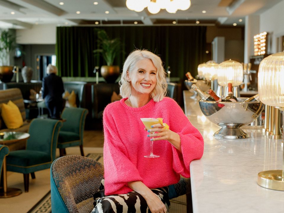 Sinead on location at the Montenotte Hotel