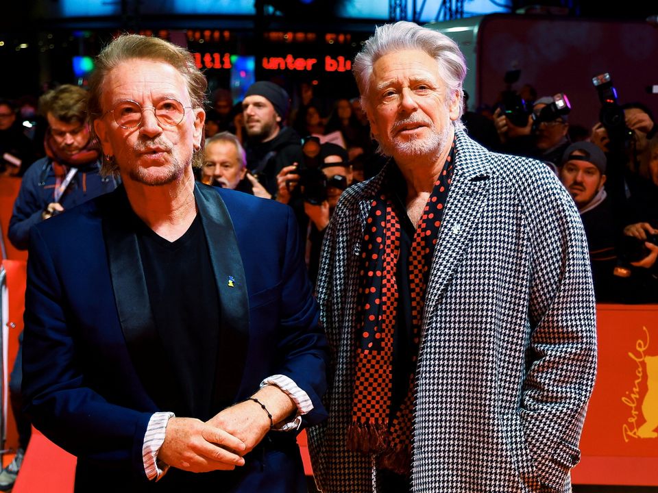 Bono and Adam Clayton of U2. Photo: Reuters