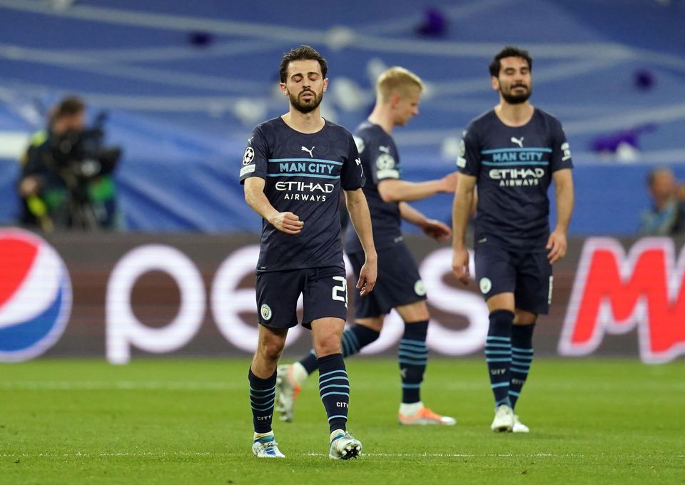 City were stunned by Real Madrid’s late fightback on Wednesday (Nick Potts/PA)