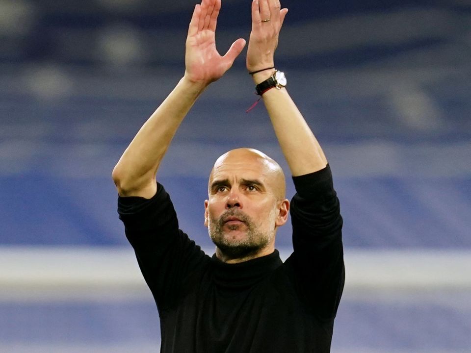 Manchester City manager Pep Guardiola has launched a passionate defence of his players after their Champions League heartbreak (Nick Potts/PA)