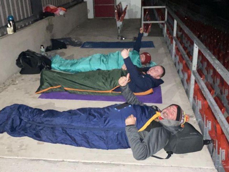 Philly McMahon and his pals sleep out