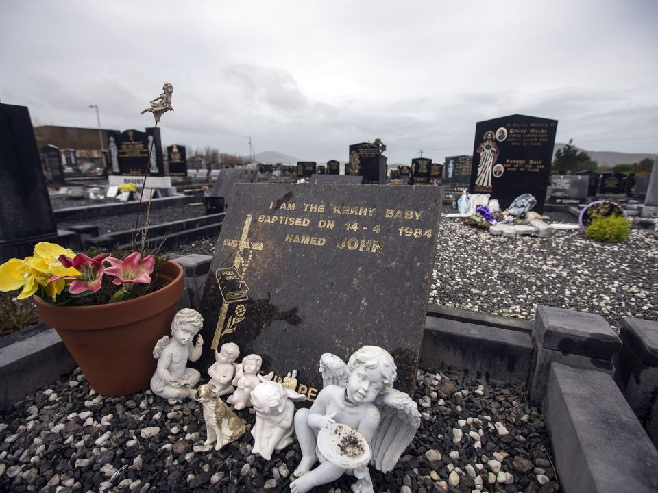 The grave of the Kerry Baby named John in Cahersiveen, Co Kerry. Photo: Mark Condren