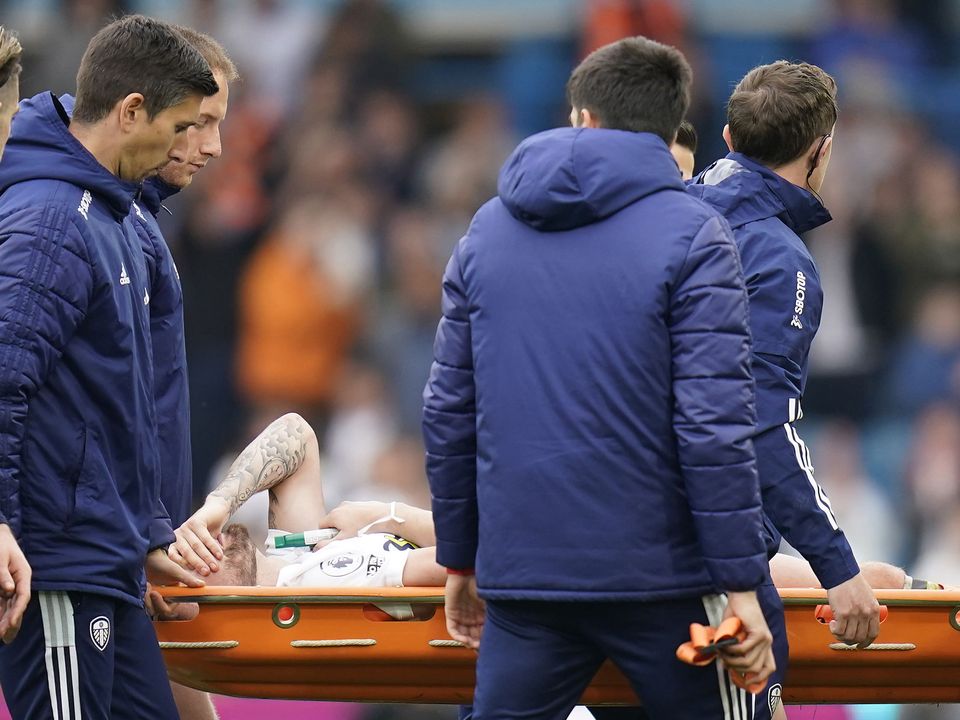 Stuart Dallas has had successful surgery after breaking his leg in Leeds’ home defeat to Manchester City last week (Danny Lawson/PA)