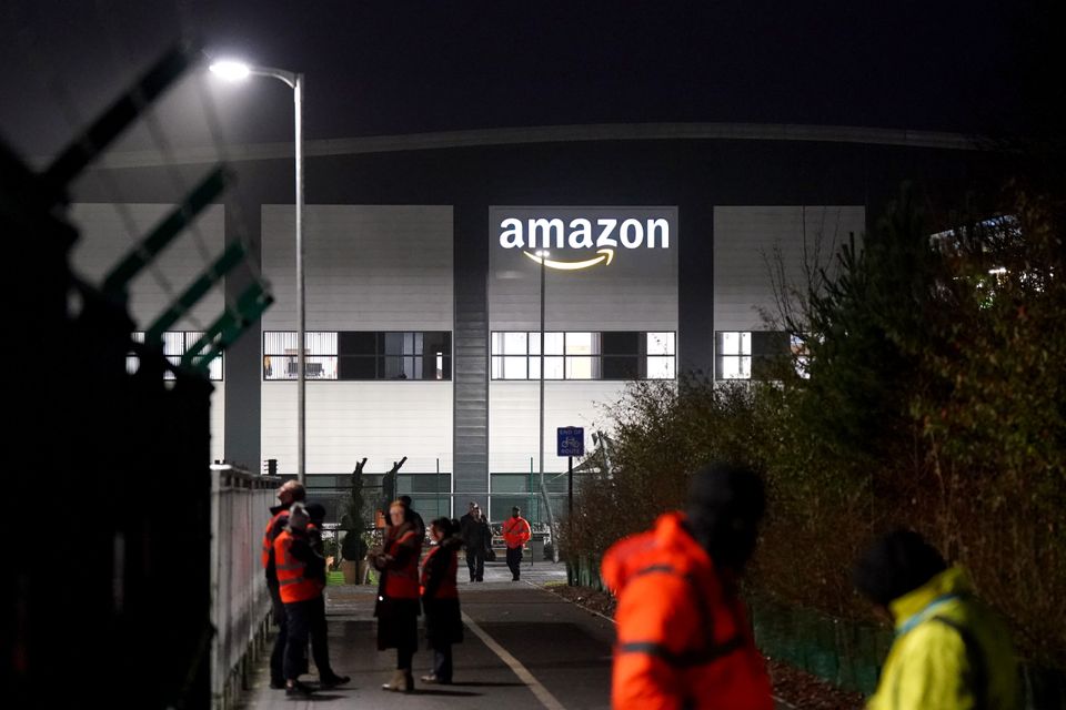 Amazon workers staging their first ever strike in the UK in a dispute over pay have ‘nothing to lose’, the GMB union said (Jacob KIng/PA)