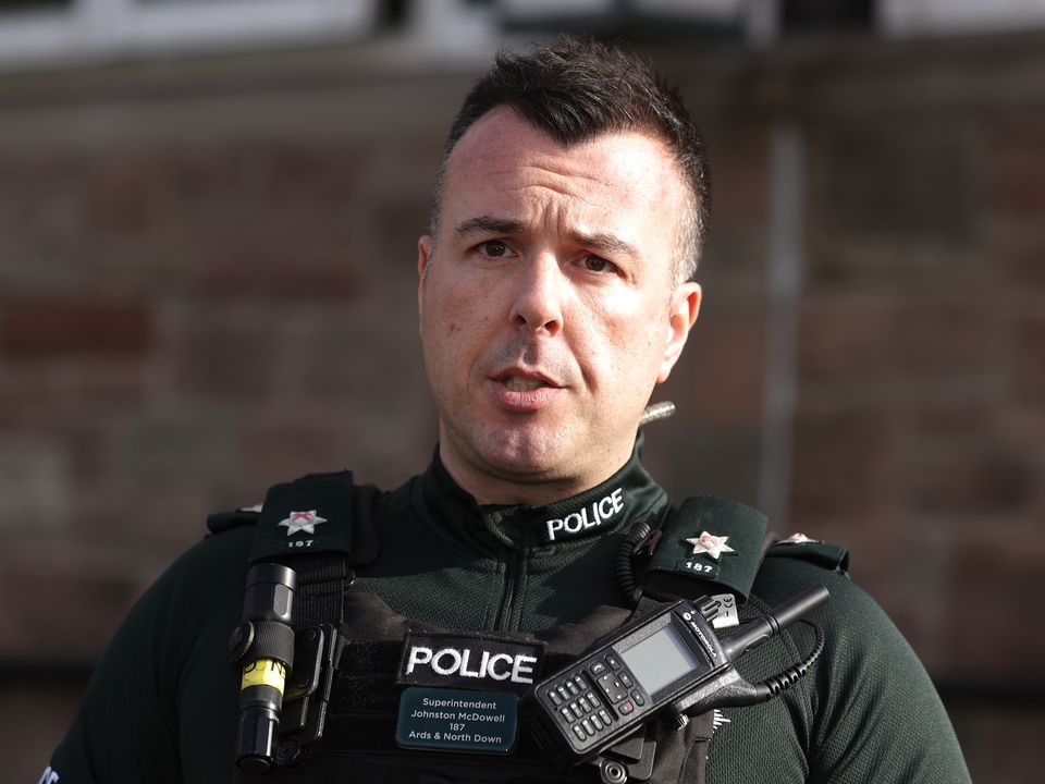 Superintendent Johnston McDowell said police had arrested four men following an altercation at a shopping centre (Liam McBurney/PA)
