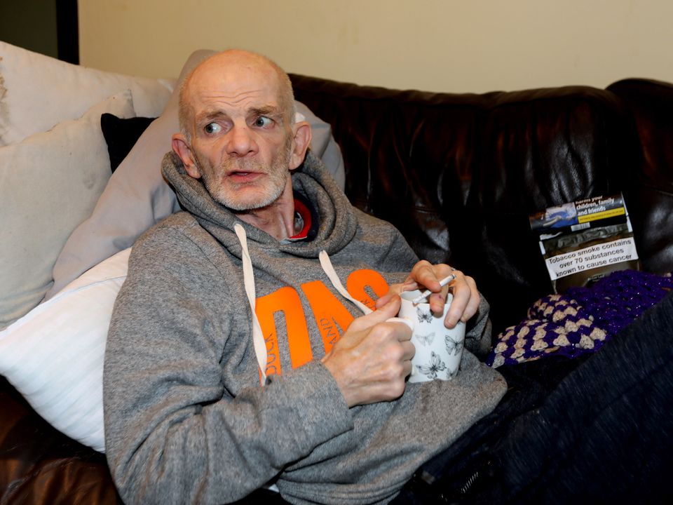 Disabled Paul Parks lights up in his home