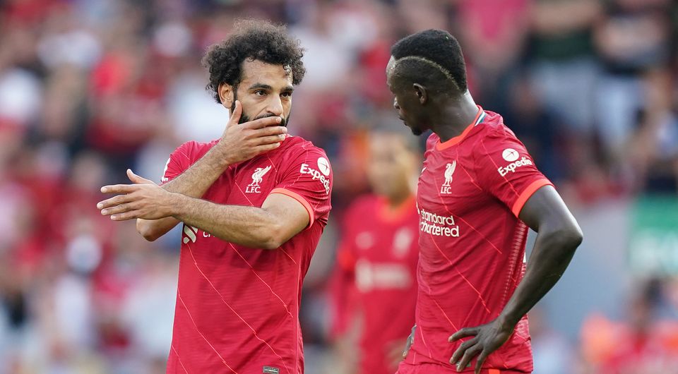 Mohamed Salah, left, and Sadio Made, right, are heading back to Liverpool (Mike Egerton/PA)