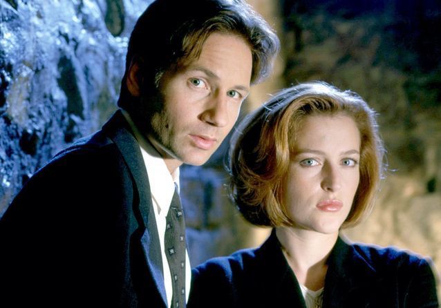 David Duchovny and Gillian Anderson starred in the cult show the X Files