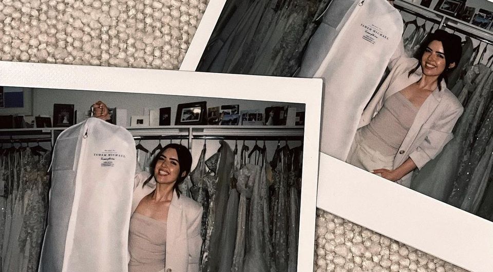Bonnie posed for some photos with her dress on Wednesday (Bonnie Ryan/Instagram)