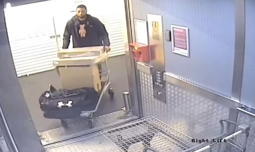 Coke being loaded on CCTV (Met Police)