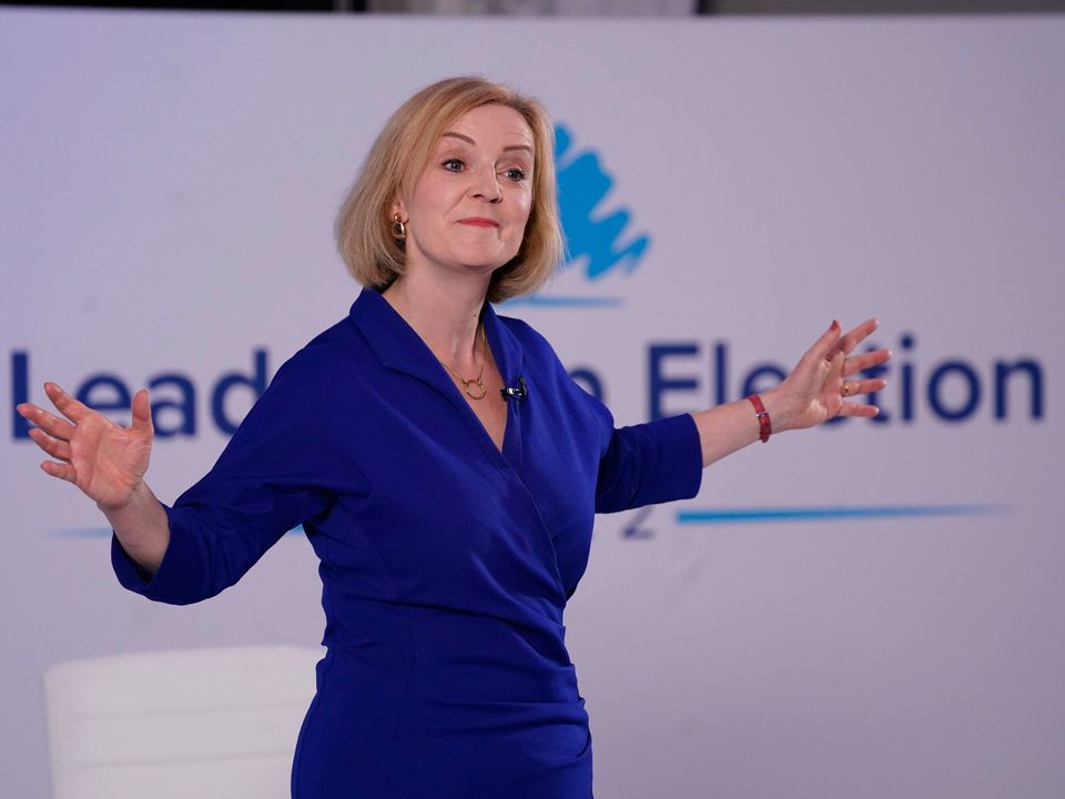 Liz Truss during a hustings event at the Holiday Inn, in Norwich North, Norfolk. Photo credit: Joe Giddens/PA Wire