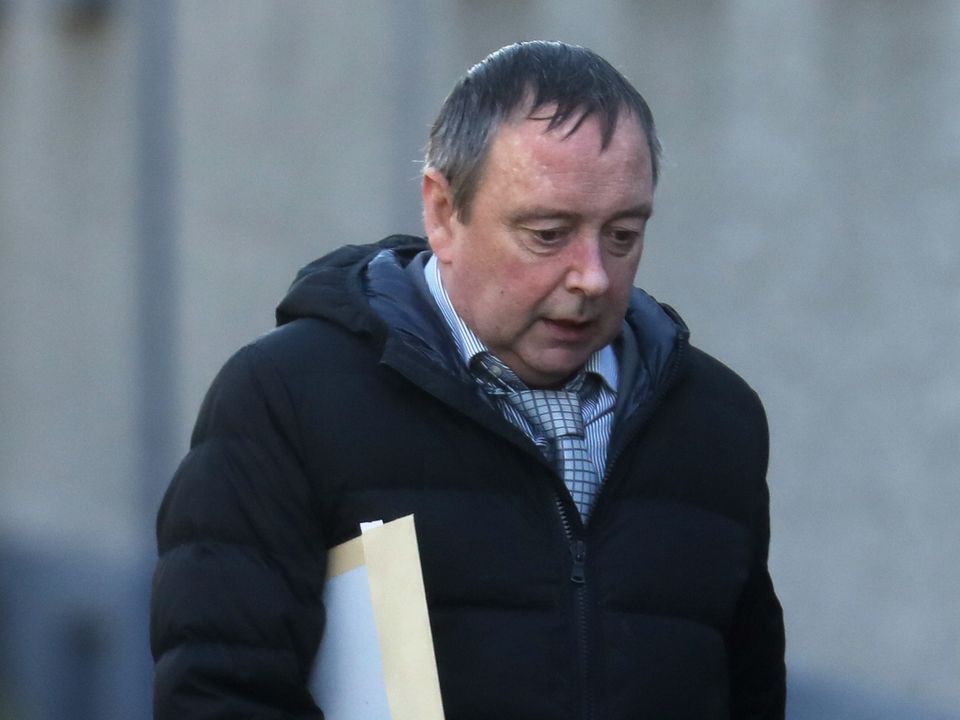 John Fanning, 48yrs, of Shenick Road, Skerries, Co Dublin, pictured leaving the Criminal Courts of Justice (CCJ) on Parkgate Street in Dublin.  Pic: Paddy Cummins/PCPhoto.ie
