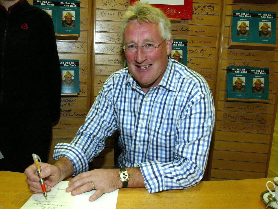 Pat at a book signing in 2002