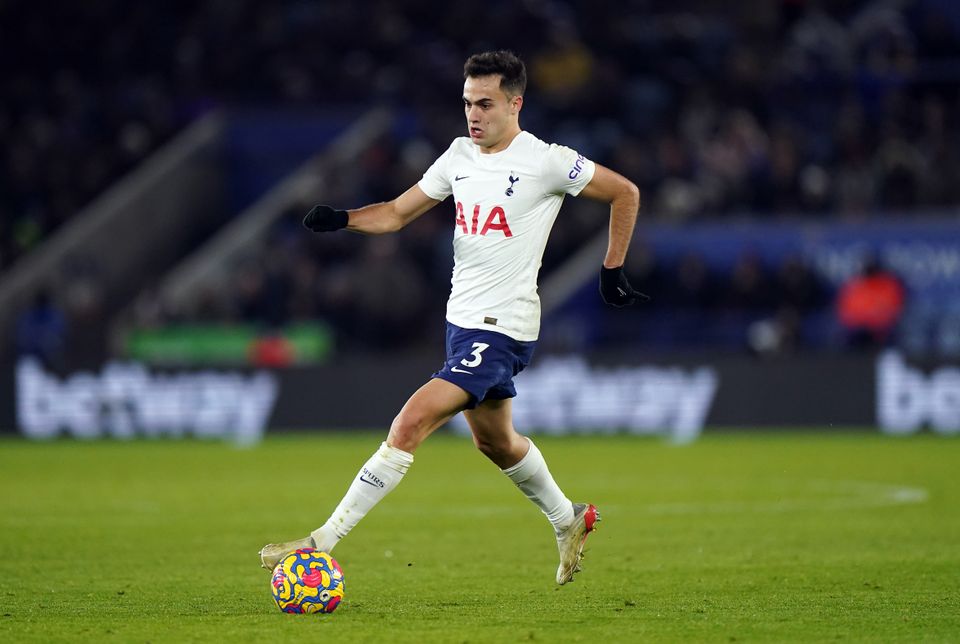 Sergio Reguilon will miss Spurs’ game with Leicester (Tim Goode/PA)