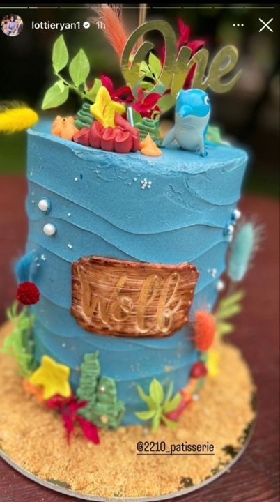 Wolf's "under the sea" birthday cake was made by 2210 Patisserie
