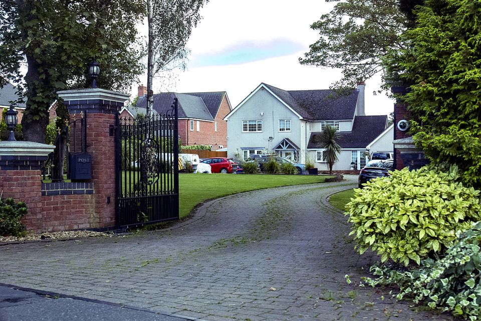 Cars parked at Kavanagh’s UK home