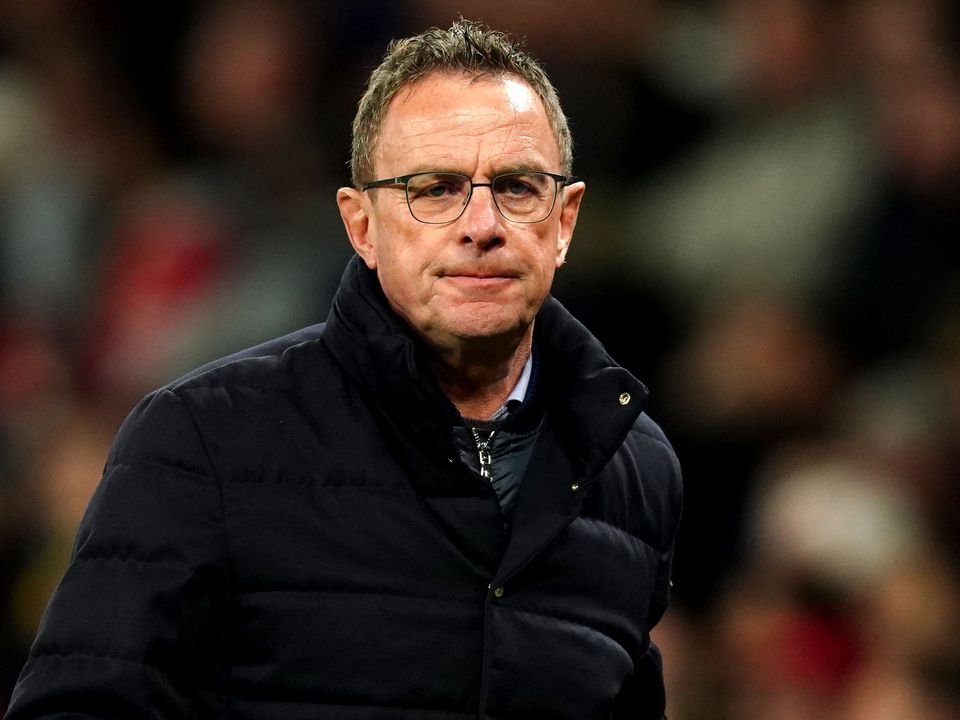 Ralf Rangnick declined to offer his own views on the Glazer family ahead of planned fan protests (Martin Rickett/PA)