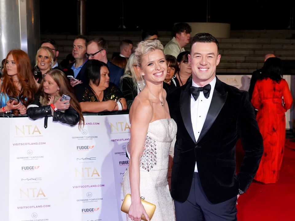 Nadiya Bychkova (left) and Kai Widdrington attending the National Television Awards 2022 held at the OVO Arena Wembley in London. Picture date: Thursday October 13, 2022.