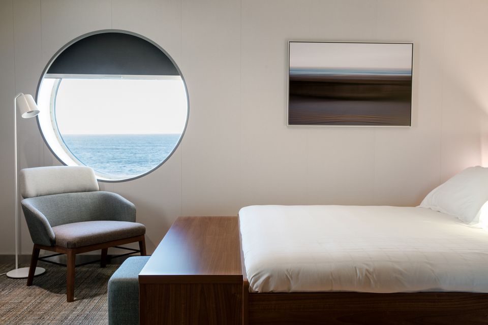 A deluxe cabin on the ship