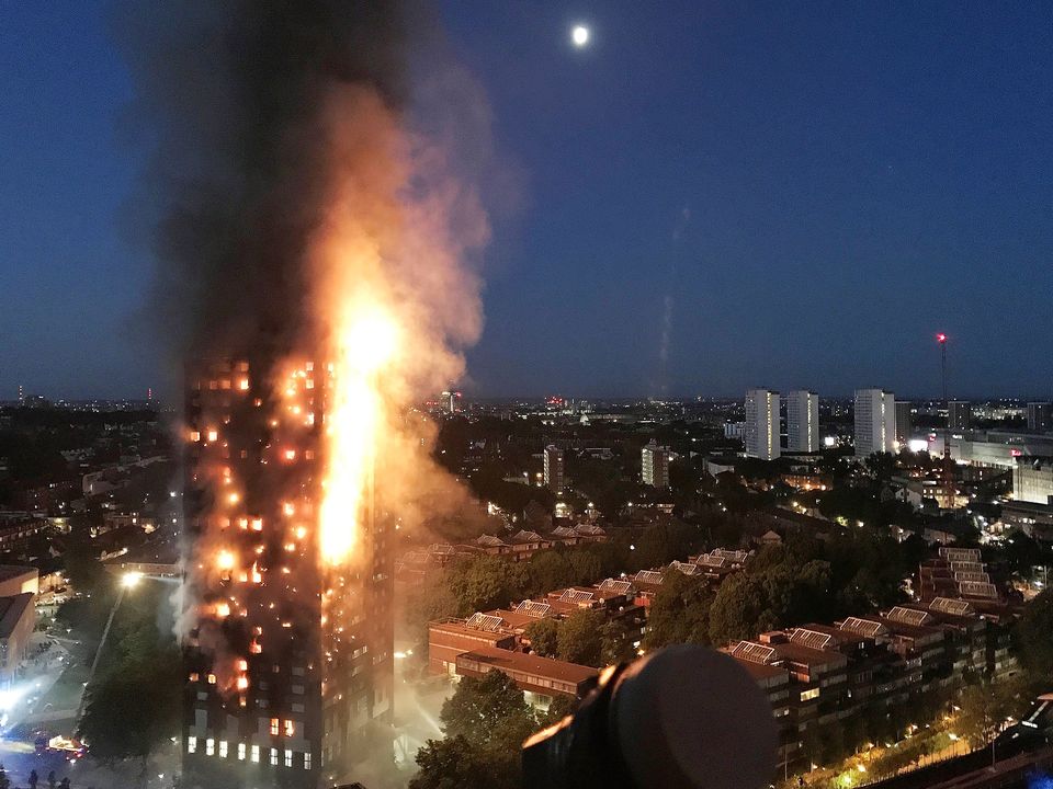 Fire engulfs the 24 story Grenfell Tower in Latimer Road, West London (Photo by Gurbuz Binici /Getty Images)