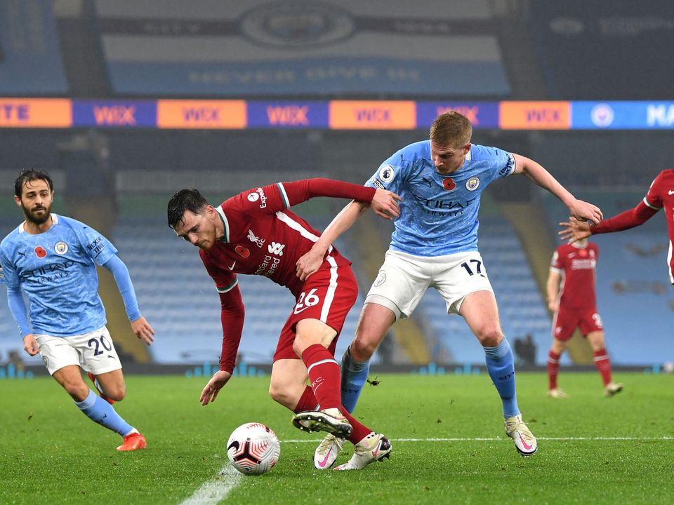 Liverpool and Manchester City meet in an Etihad showdown this weekend (Shaun Botterill/PA)