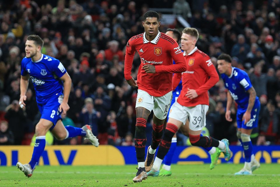 Manchester United's striker Marcus Rashford is in brilliant form. Photo: Lindsey Parnaby/AFP via Getty Images
