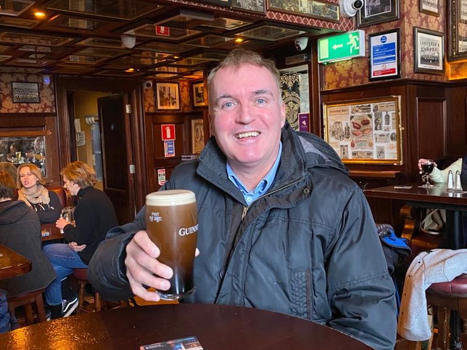 Eugene Masterson in The Merchant Arch pub in Temple Bar