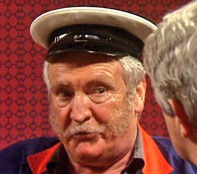 Pat Laffan, who played George Burgess, as Pat Mustard in Father Ted