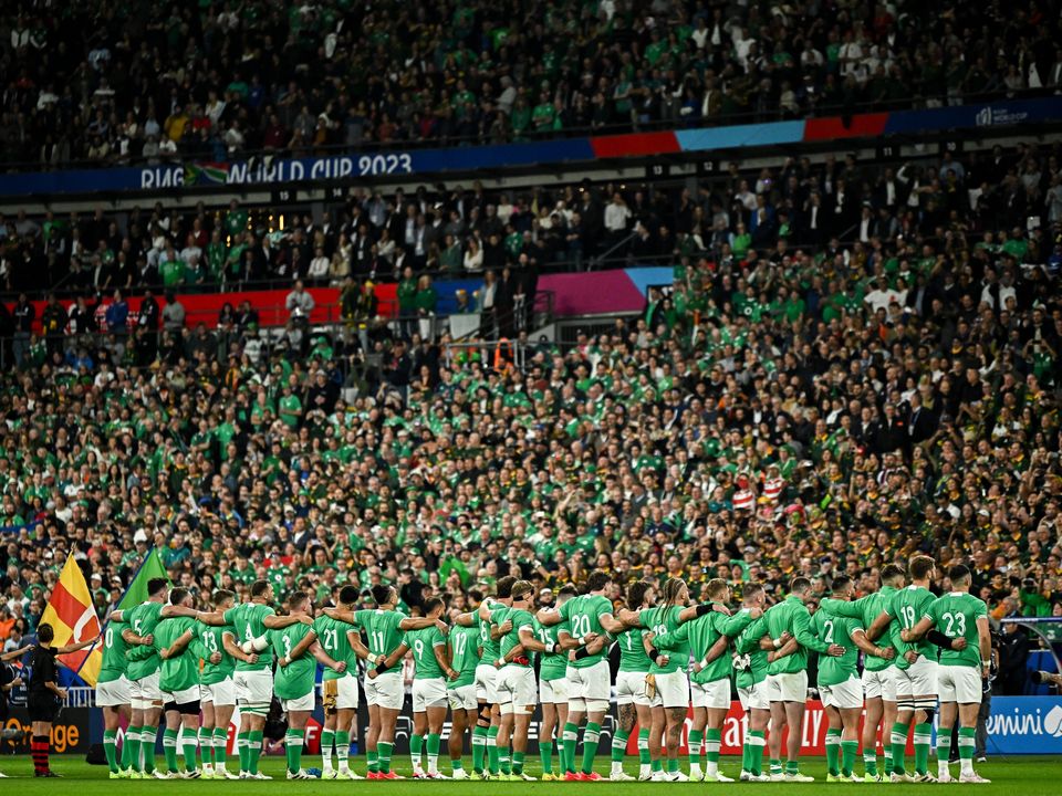 Irish fans were in fine voice at the crucial rugby match