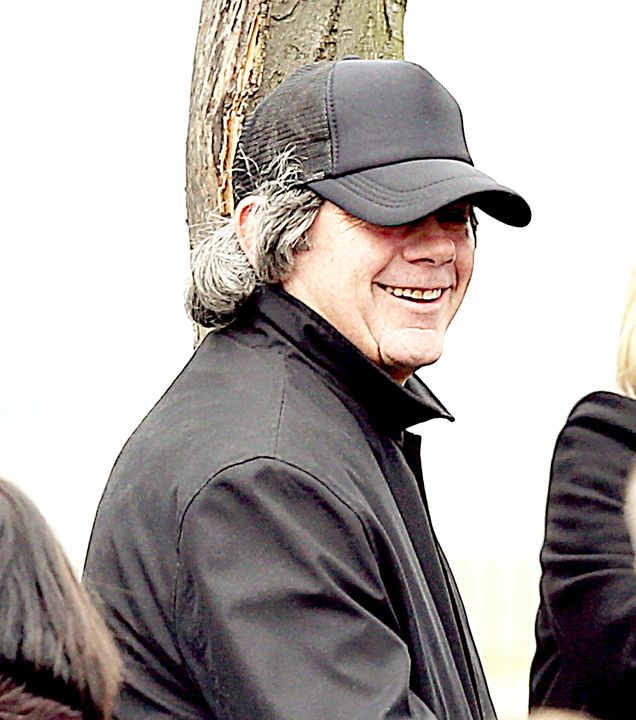 Gerry 'The Monk' Hutch at the funeral of his brother Eddie Hutch Snr