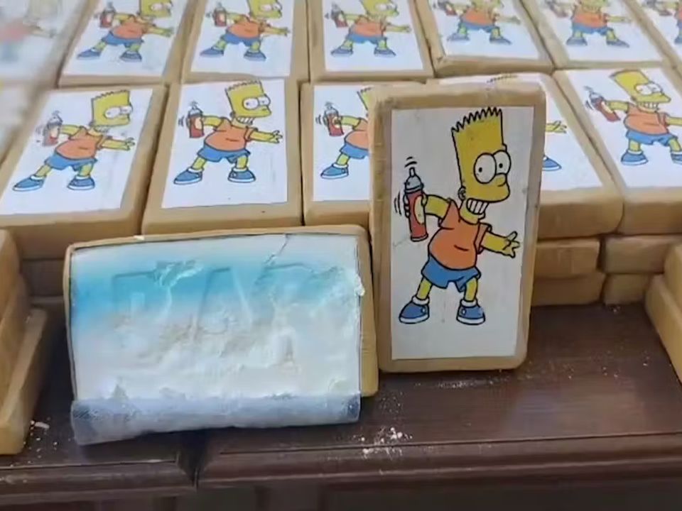 The Bart Simpson emblazoned cocaine