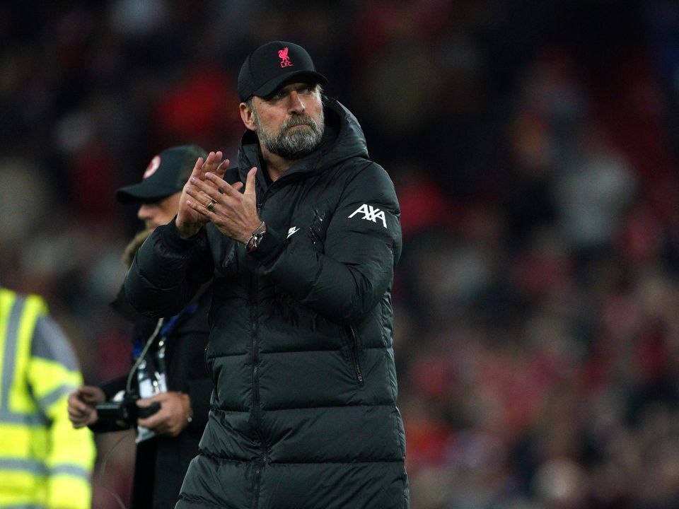 Liverpool manager Jurgen Klopp insists they will not give up hope in the title race (Peter Byrne/PA)