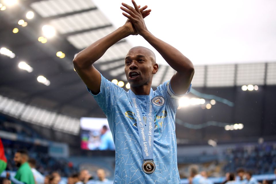 Fernandinho has played his final game for City (Carl Recine/PA)