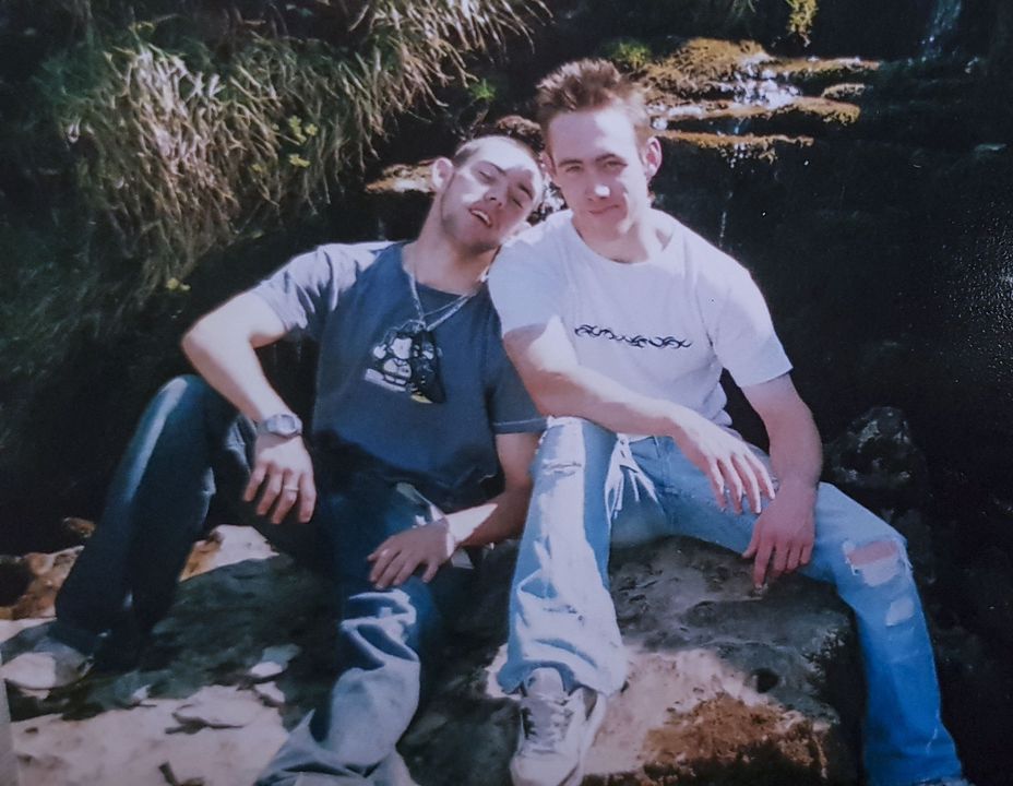 The late Damien Conlon (left) from Sligo with his brother, John.