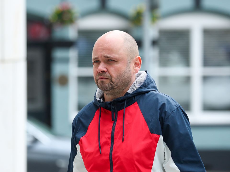 Demostene Braescu (38), of Rowan House, Mespil Estate, Sussex Road, Dublin 4, at Dublin District Court where he was charged with assault and public order offences. 
Photo: Collins Courts