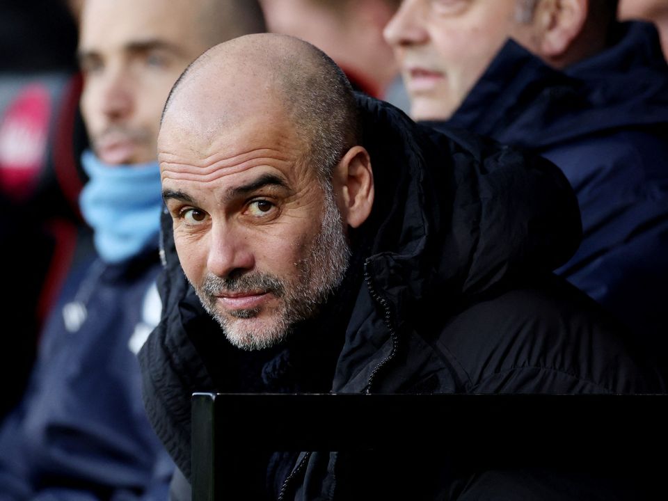 Manchester City manager Pep Guardiola. Photo: Ian Walton/Reuters