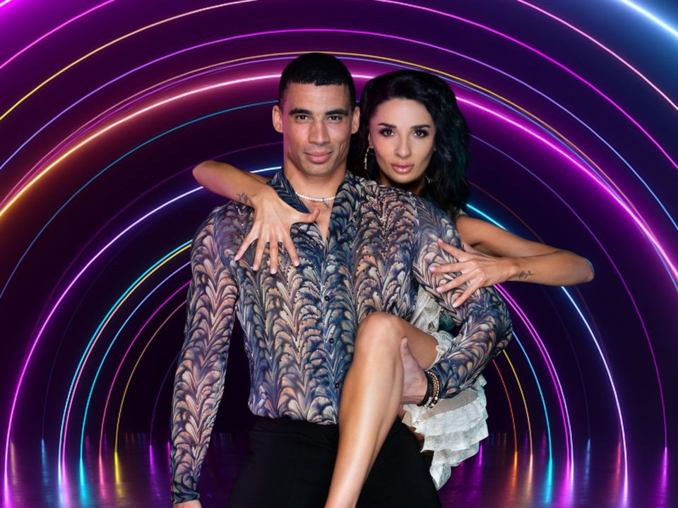 Jordan Conroy with his dance partner Salome Chachua