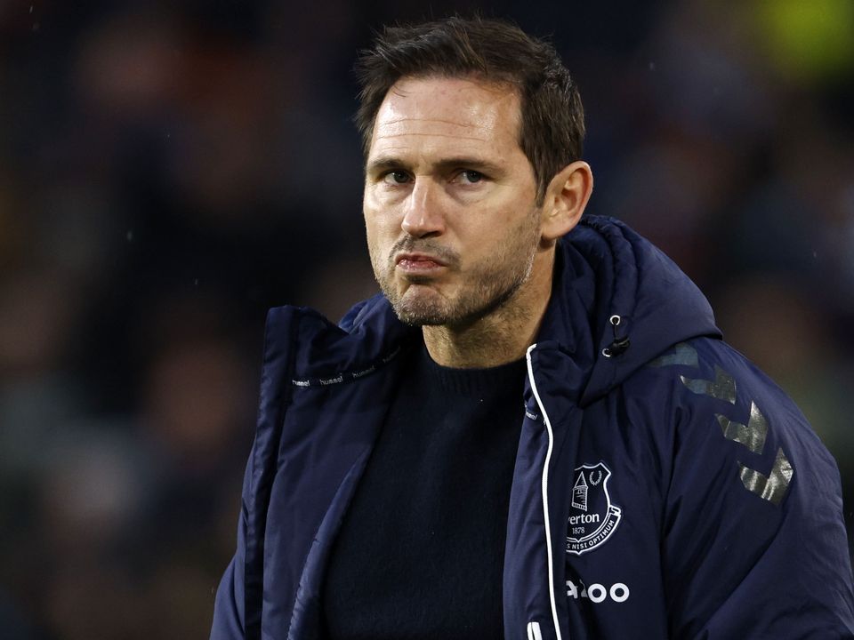 Everton manager Frank Lampard is not concerned about his future (Richard Sellers/PA)