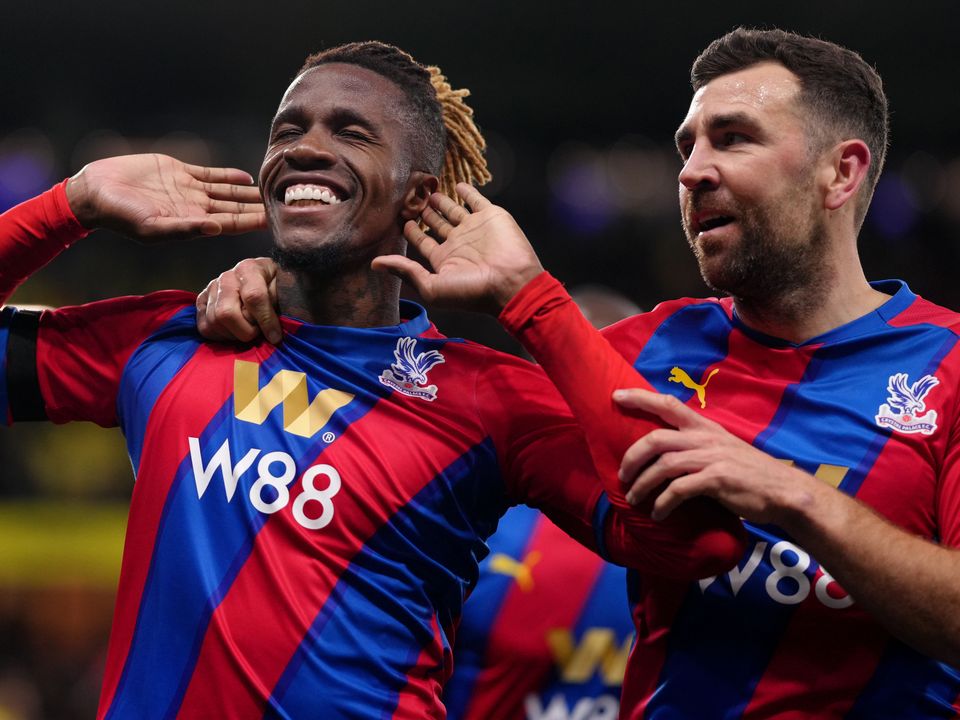 Crystal Palace further distanced themselves from the relegation zone with a convincing 4-1 win over struggling Watford (John Walton/PA)